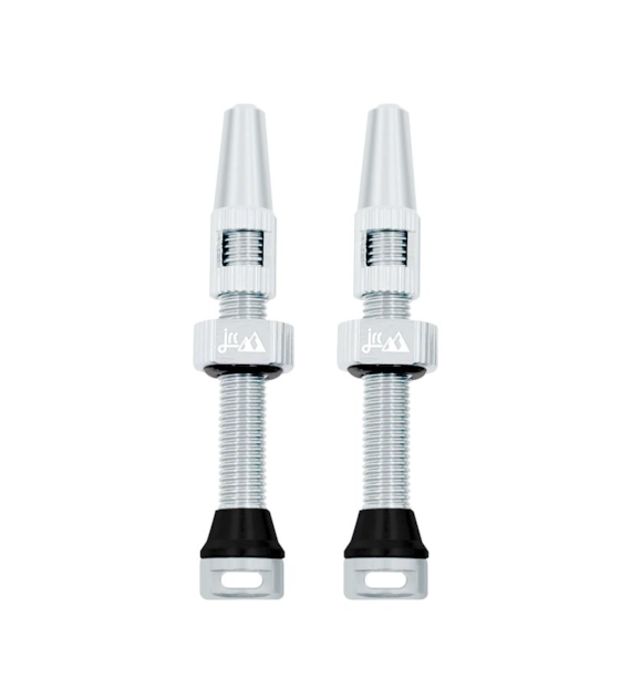 JRC Aluminiowe wentyle tubeless 2.0 | 2 szt. | 44mm | Srebrny